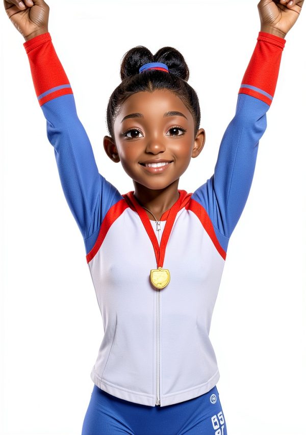 Gymnastics Biography for Kids – German eBook, Ages 6-12, 41 Pages-0