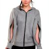 USBD Dialysis Hoodie with Arm Zipper Port Midweight Cotton Gray Hoodie-1
