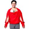 Dialysis Sweatshirt Dual Zip Access Hoodie Red/Blue Unisex Large-2