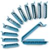 Dialysis Bag Clamp TXZWJZ 60mm Blue Pack of 12 Durable PP Closure-0