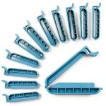Dialysis Bag Clamp TXZWJZ 60mm Blue Pack of 12 Durable PP Closure-0