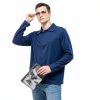 Deyeek Unisex Chemo Shirt Adaptive Long Sleeve Post Surgery Recovery-2