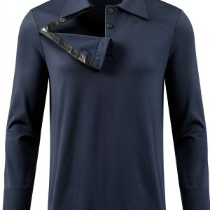 Deyeek Unisex Chemo Shirt Adaptive Long Sleeve Post Surgery Recovery-0