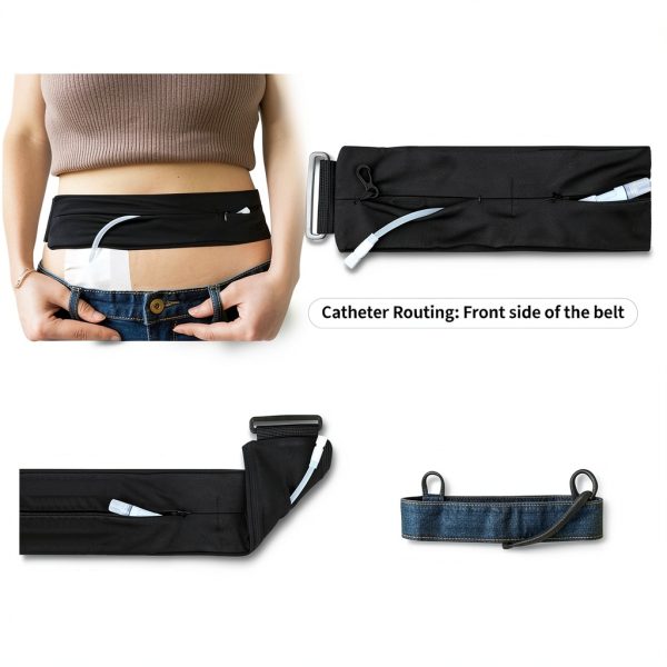 Sport Support Belt reevnnmer Adjustable Breathable PD Catheter Holder-1